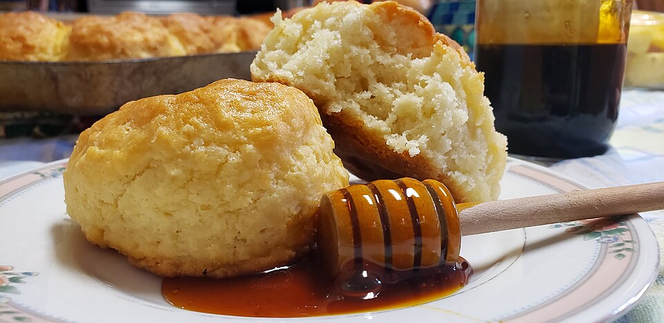 Sample photo: Homemade Southern Buttermilk Biscuit with Sorghum Syrup