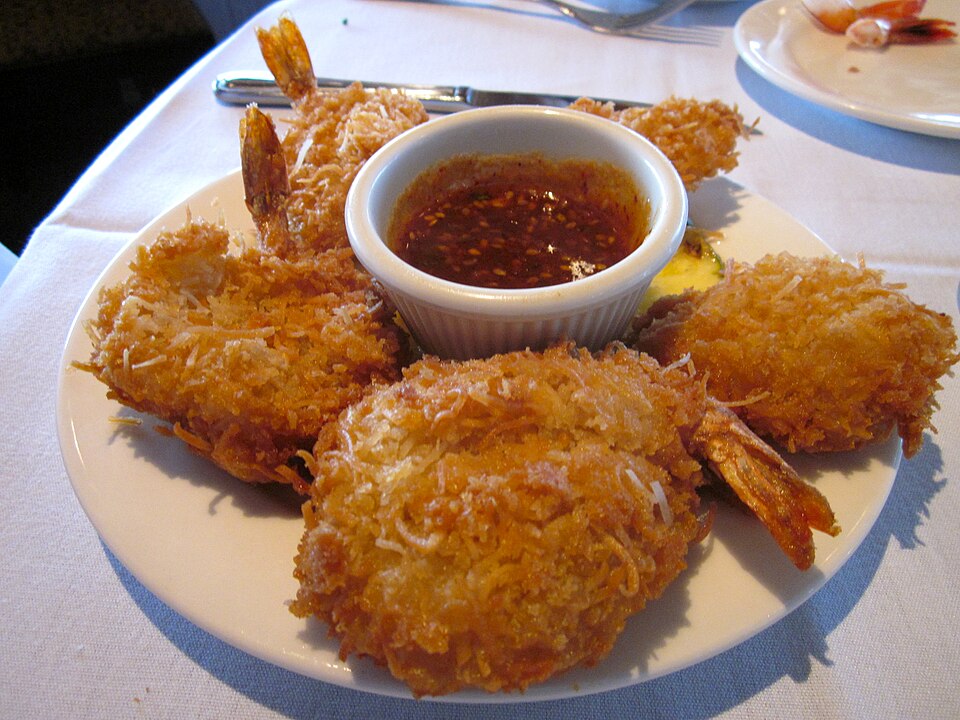 Sample photo: Coconut shrimp with a sweet chili sauce