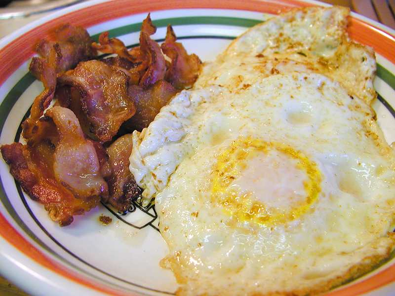 Sample photo: Eggs and bacon
